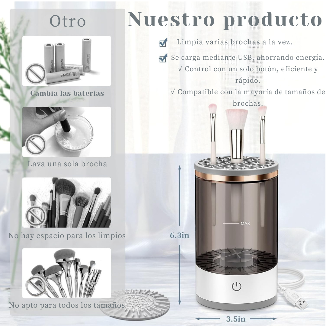 Limpiador de brochas 3 en 1